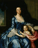 Portret pani Matthew Tilghman Anna Lloyd 1724-1794 i jej córki Anny Marii 1755-1843 - John Hesselius — widok dzieła