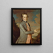 Thomas Chamberlaine - John Hesselius — oprawiony obraz na ścianie