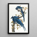 Geai de Colombie - John James Audubon — oprawiony obraz na ścianie