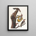 z złotymi skrzydłami - John James Audubon — oprawiony obraz na ścianie