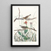 Bruant des savanes - John James Audubon — oprawiony obraz na ścianie