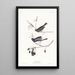 Oiseau des neiges - John James Audubon — oprawiony obraz na ścianie
