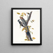 Pic tridactyle - John James Audubon — oprawiony obraz na ścianie