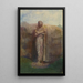 Statua kolosalnego Anandy w pobliżu zrujnowanego miasta Polonnaruwa, Cejlon - John La Farge — oprawiony obraz na ścianie