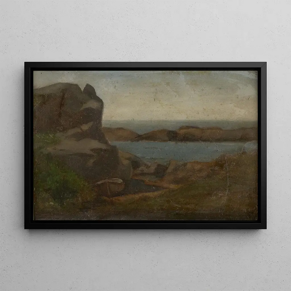 John La Farge - Old Boathouse Beach Newport.webp