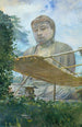 Wielka statua Buddhy Amidy w Kamakurze, znana jako Daibutsu, z ogrodu mnichów - John La Farge — widok dzieła