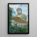 Wielka statua Buddhy Amidy w Kamakurze, znana jako Daibutsu, z ogrodu mnichów - John La Farge — oprawiony obraz na ścianie
