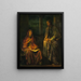 Wizyta Nikodema u Chrystusa - John La Farge — oprawiony obraz na ścianie