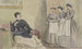 Maîtresse et trois serviteurs - John Leech — widok dzieła
