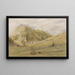 Wejście do Dovedale z Ashbourne, Derbyshire - John Linnell — oprawiony obraz na ścianie