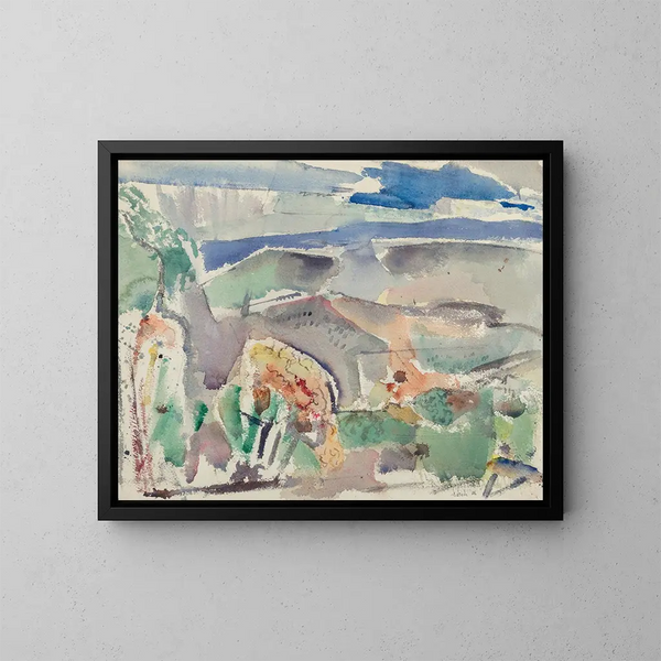 Krajobraz form, hrabstwo Delaware, Pensylwania nr 2 - John Marin — oprawiony obraz na ścianie