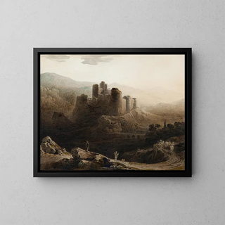 John Martin - Moonlight  Chepstow Castle.webp
