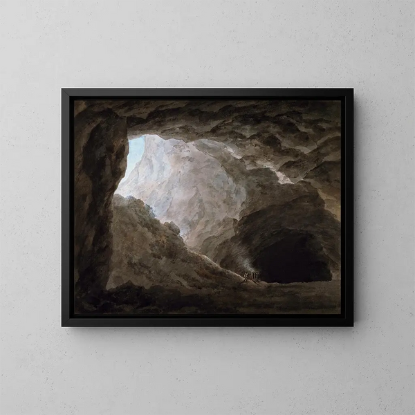 Une grotte dans la Campagne - John Robert Cozens — oprawiony obraz na ścianie