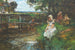 Łowienie na robaki - John Robertson Reid — widok dzieła