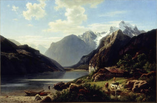 John Robinson Tait - Evening at the Lake Shore.webp