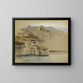 John Ruskin - Old Houses on the Rhne Island Geneva.webp