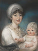 Mme Robert Shurlock Henrietta Ann Jane Russell 1775-1849 i jej córki Ann - John Russell — widok dzieła