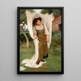 John Scott - Laundress Startled By A Blackbird.webp