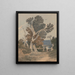 Grupa drzew przy ogrodzeniu - John Sell Cotman — oprawiony obraz na ścianie