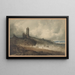 Château d'Aberystwyth - John Sell Cotman — oprawiony obraz na ścianie