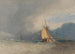 Statki na morzu, nadchodząca burza - John Sell Cotman — widok dzieła