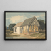 Budynek gospodarczy przy stawie - John Sell Cotman — oprawiony obraz na ścianie