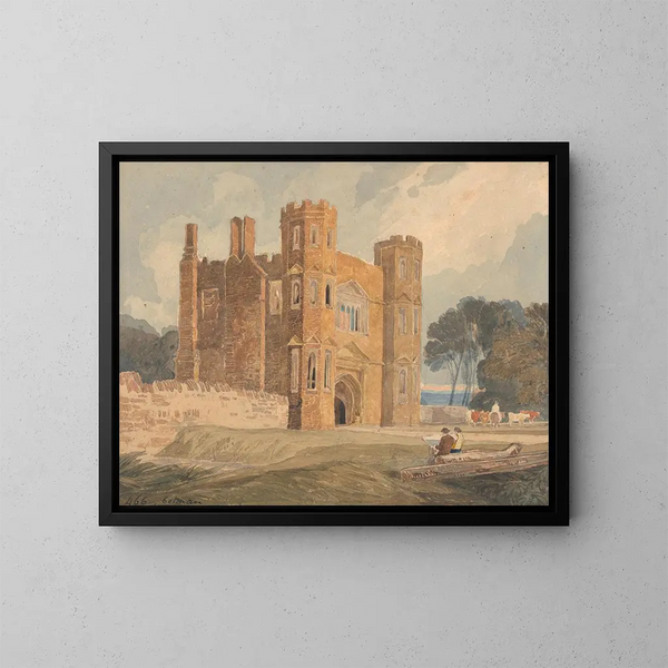 Brama św. Marys w Wiggenhall, Norfolk - John Sell Cotman — oprawiony obraz na ścianie