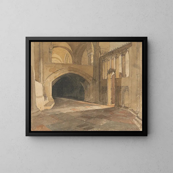 wejścia do kaplicy Jezusa, katedra w Norwich - John Sell Cotman — oprawiony obraz na ścianie