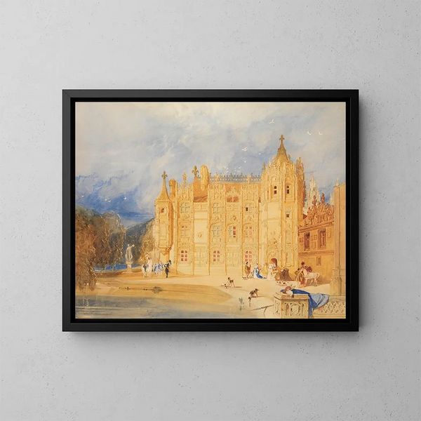 Dom klasztorny opactwa Saint-Ouen w Rouen - John Sell Cotman — oprawiony obraz na ścianie