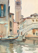 Most i dzwonnica Wenecja - John Singer Sargent — widok dzieła