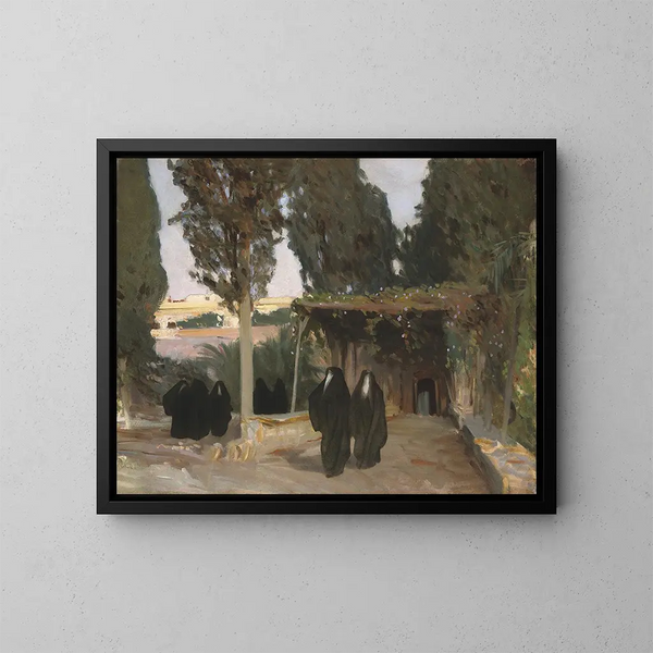 Ukryta ścieżka na Wschodzie - John Singer Sargent — oprawiony obraz na ścianie