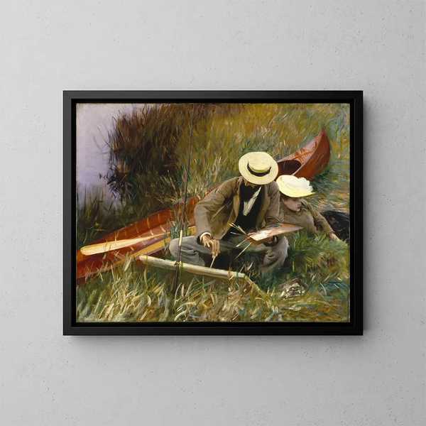 Jedno badanie na świeżym powietrzu - John Singer Sargent — oprawiony obraz na ścianie