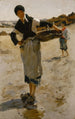 Kobiety bretońskiej z koszem Szkic dla Zbieraczek ostryg z Cancale - John Singer Sargent — widok dzieła