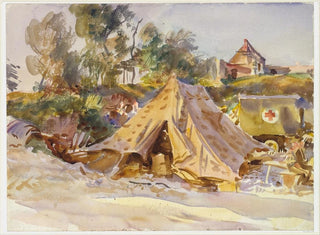 obozu z karetką pogotowia - John Singer Sargent — widok dzieła