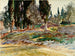 Cyprys nad jeziorem Garda w San Vigilio - John Singer Sargent — widok dzieła