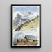 Gspaltenhorn Mürren - John Singer Sargent — oprawiony obraz na ścianie