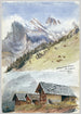 Gspaltenhorn Mürren - John Singer Sargent — widok dzieła