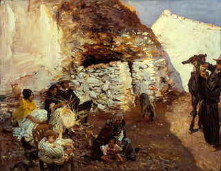Obóz cygańskich wędrowców - John Singer Sargent — widok dzieła