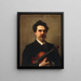 Johannes Wolff 1861-1931 violonista holenderski - John Singer Sargent — oprawiony obraz na ścianie