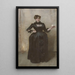 Damy z różą Charlotte Louise Burckhardt - John Singer Sargent — oprawiony obraz na ścianie