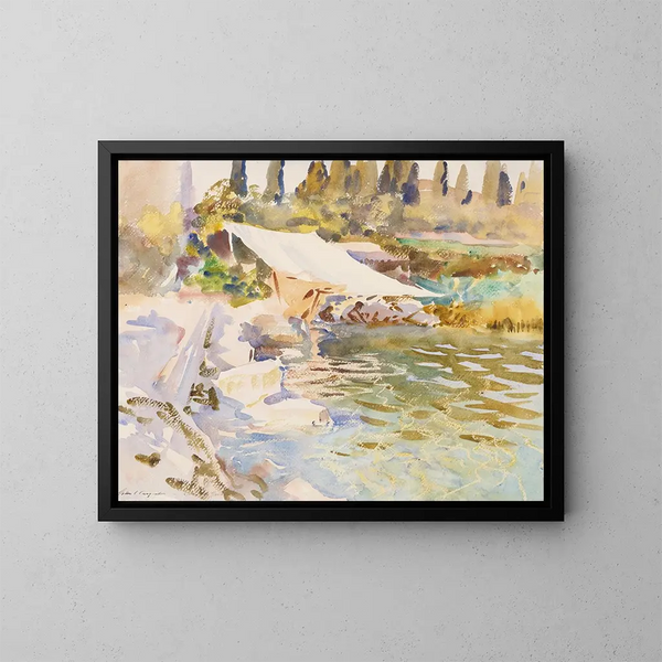 Jezioro Garda - John Singer Sargent — oprawiony obraz na ścianie
