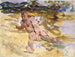 Mężczyzna na plaży na Florydzie - John Singer Sargent — widok dzieła