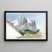 Le Cervin depuis le glacier de Zmutt, Zermatt - John Singer Sargent — oprawiony obraz na ścianie