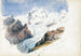 Le Mont Rose depuis Hörnli Zermatt - John Singer Sargent — widok dzieła