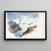 Le Mont Rose depuis Hörnli Zermatt - John Singer Sargent — oprawiony obraz na ścianie