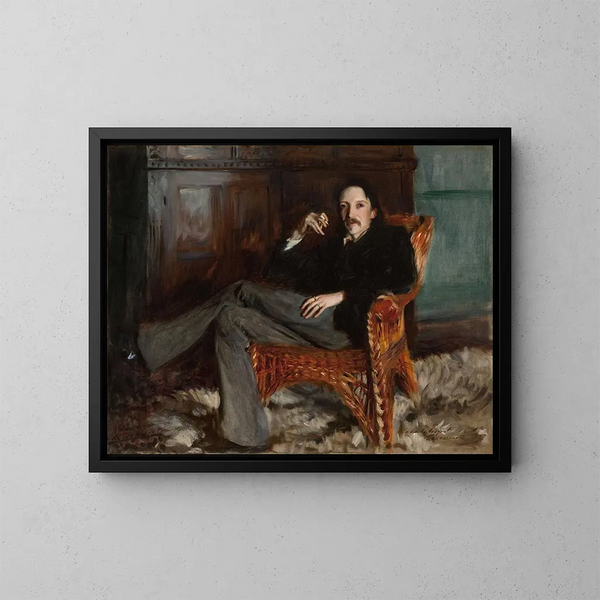 Robert Louis Stevenson - John Singer Sargent — oprawiony obraz na ścianie