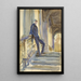 Sir Neville Wilkinson na schodach mostu palladiańskiego w Wilton House - John Singer Sargent — oprawiony obraz na ścianie