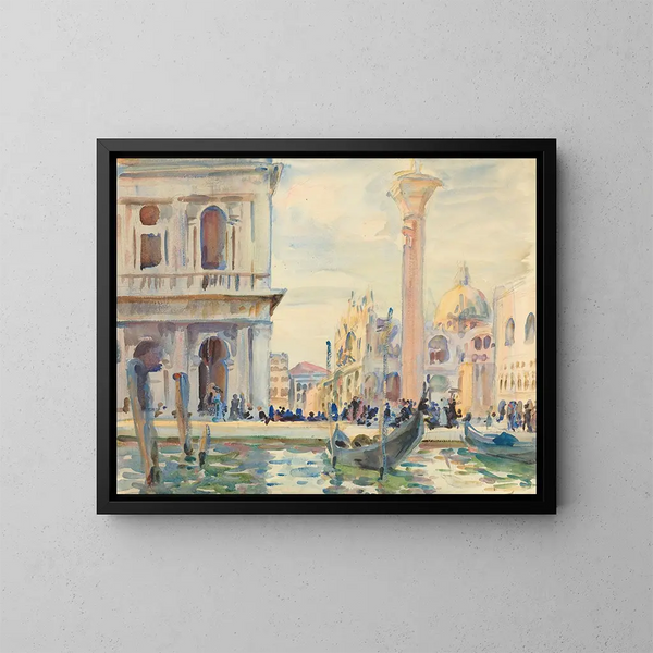 La Piazzetta - John Singer Sargent — oprawiony obraz na ścianie