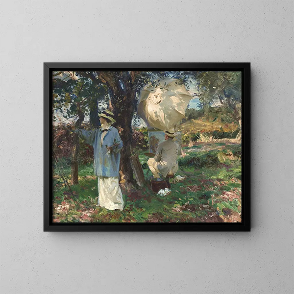 Les croqueurs - John Singer Sargent — oprawiony obraz na ścianie