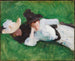 Dwie dziewczynki na trawie - John Singer Sargent — widok dzieła
